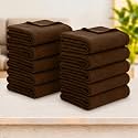 Soft Fleece Blanket for Single Bed, Mild Winter, Traveling Blanket, Warm Bedsheets, All Seasons Blanket, Micro Mink | Lightweight Single Bed Blanket for Home, 150×220 cm (Brown - Set of 10)
