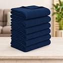 Soft Fleece Blanket for Single Bed, Mild Winter, Traveling Blanket, Warm Bedsheets, All Seasons Blanket, Micro Mink | Lightweight Single Bed Blanket for Home, 150×220 cm (Blue - Set of 6)