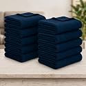Soft Fleece Blanket for Single Bed, Mild Winter, Traveling Blanket, Warm Bedsheets, All Seasons Blanket, Micro Mink | Lightweight Single Bed Blanket for Home, 150×220 cm (Blue - Set of 10)