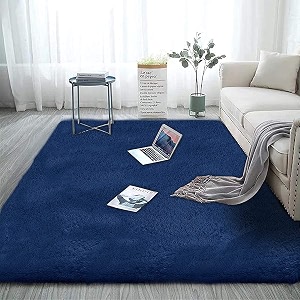 Soft Fluffy Shag Area Rectangular Shape Rugs