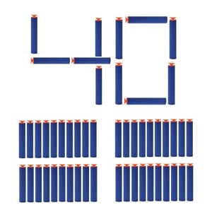 soft foam darts bullets compatible for all types of hot fire blaze gunsnerf guns- high end quality suctionsticky head 40