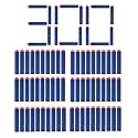 Soft Foam Darts Bullets Compatible for All Types of Hot Fire Blaze Guns/Nerf Guns- High End Quality (Round Head, 300)