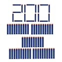 Soft Foam Darts Bullets Compatible for All Types of Hot Fire Blaze Guns/Nerf Guns- High End Quality (Suction/Sticky Head, 200)