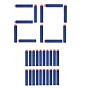 Soft Foam Darts Bullets Compatible for All Types of Hot Fire Blaze Guns/Nerf Guns- High End Quality (Suction/Sticky Head, 20)