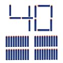 Soft Foam Darts Bullets Compatible for All Types of Hot Fire Blaze Guns/Nerf Guns- High End Quality (Suction/Sticky Head, 40)