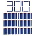Soft Foam Darts Bullets Compatible for All Types of Hot Fire Blaze Guns/Nerf Guns- High End Quality (Suction/Sticky Head, 300)