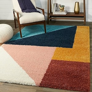 Soft Modern Shag Area Rugs Fluffy Living