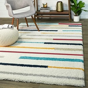 Soft Modern Shag Area Rugs Fluffy Living