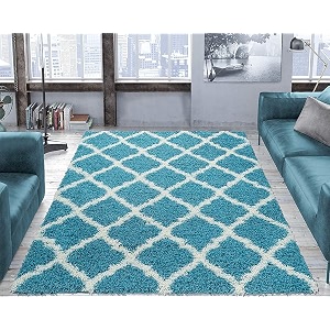 Soft Modern Shag Area Rugs Fluffy Living