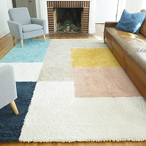 Soft Modern Shag Area Rugs Fluffy Living