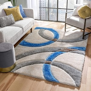 Soft Modern Shag Area Rugs Fluffy Living