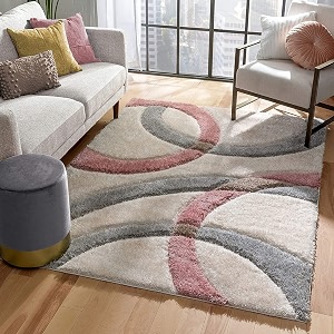 Soft Modern Shag Area Rugs Fluffy Living