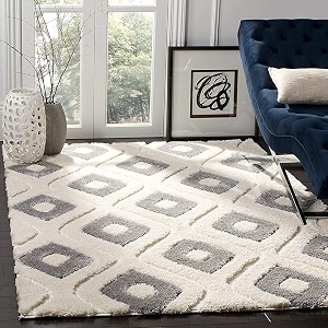 Soft Modern Shag Area Rugs Fluffy Living