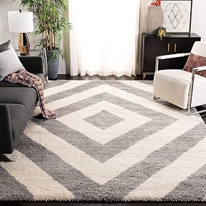 Soft Modern Shag Area Rugs Fluffy Living