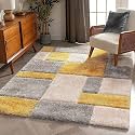 Soft Modern Shag Area Rugs Fluffy Living