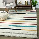 Soft Modern Shag Area Rugs Fluffy Living