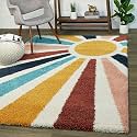 Soft Modern Shag Area Rugs Fluffy Living