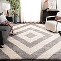 Soft Modern Shag Area Rugs Fluffy Living