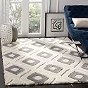 Soft Modern Shag Area Rugs Fluffy Living