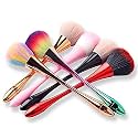 Soft Nail Art Dust Remover Brush, Long Handle Manicure Tool, Makeup Powder Blush Brushes, Acrylic Gel Powder Mineral Brush(Assorted Colours)-pack off-1