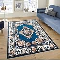 Soft Premium Blue Carpet 5x7 ft Rectangular