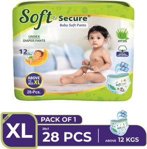 soft secure Baby Diapers Advanced Leak