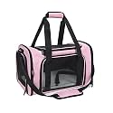 Soft Sided Carrier for Small Medium Cats Dogs,TSA Airline Approved Collapsible Travel Pet Carrier Medium Pink
