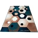 Soft Thick Geometric Acrylic Washable Anti Skid