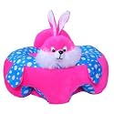 Soft Toy Kids Sofa Cum Bed and Chair for Comfort Soft seat for Baby Sitting Comfortable Chair, Baby Toys Supporting Seat Soft Plush Cushion and Chair for Kids, Baby Gift - Pack of 1 (Dark Pink)