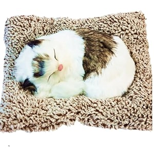 soft toys - whiteampbrown 18 x 14 cm car accessories for dashboard car air purifiercat toys cat soft toy activated charcoal