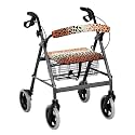 Soft Universal Rollator Walker Seat and Backrest CoversGradient Leopard Print Walker Seat Covers Vibrant Colors Accessories for Rollator Walkers for Seniors Women Men