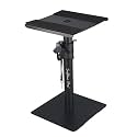Softline Pro Desktop Studio Monitor Speaker Stand Square Base Tabletop Stand Anti-Vibration Foam Pads Fits 4”–8” Speakers Heavy Duty 15 Kg Load Capacity - SP 902 T (Single)