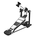 Softline Pro SP41 Single Bass Drum Pedal Heavy Duty Chain Drive Kick Pedal with Double Side Beater, Adjustable Spring, Anti-Slip Anchor Spikes & Rim Clamp for Drum Set