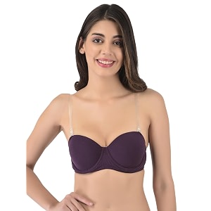 Softline Womens Cotton Rich Padded Wired Demi-Cup