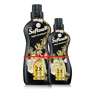 softouch 2x french perfume 800200ml fabric conditioner with french rose amp jasmine after wash liquid fabric softener with long-lasting fragrance suitable for all clothes
