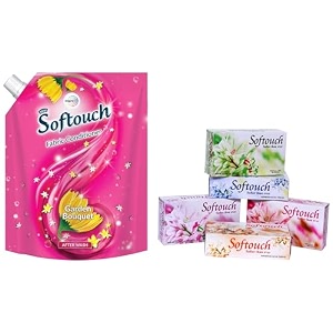 softouch garden bouquet fabric conditioner 2 litres amp softouch 2 ply face tissue-100 pulls each box 200 sheets pack of 5-500-1000