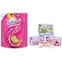 Softouch Garden Bouquet Fabric Conditioner 2 Litres &amp; Softouch 2 Ply Face Tissue-100 Pulls Each Box (200 Sheets) Pack of 5-500-1000