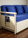 SoftSoul Furniture 4 Seater Double Metal Pull