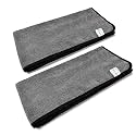 SOFTSPUN 680 GSM, Microfiber Super Absorbent Cloth 40x80 Cms 2 Piece Grey Towel Set, Extra Thick Microfiber Cleaning Cloths Perfect for Bike, Auto, Cars Both Interior and Exterior.