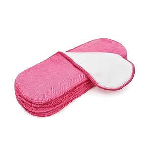 softspun microfiber 4 layer baby pocket diaper inserts 340 gsm pack of 4 large size pink age 4-30 months washable reusable ultra absorbent super soft amp comfortable for babies skin of newborn baby