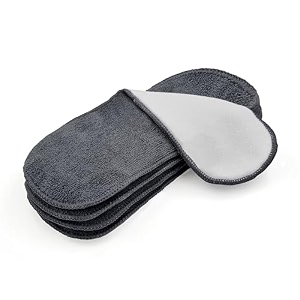 softspun microfiber 4 layer baby pocket diaper inserts pack of 4 large size grey age 0-24 months washable reusable ultra absorbent super soft amp comfortable for babies skin of newborn baby