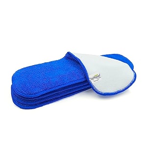 softspun microfiber 4 layer baby pocket diaper inserts pack of 4 large size blue age 4-30 months washable reusable ultra absorbent super soft amp comfortable for babies