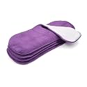 SOFTSPUN Microfiber 4 Layer Baby Pocket Diaper Inserts Pack of 4 Large Size Purple Age 4-30 Months Washable Reusable Ultra Absorbent Super Soft &amp; Comfortable for Babies.