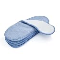 SOFTSPUN Microfiber 4 Layer Baby Pocket Diaper Inserts Pack of 4 Small Size Sky Blue Age 0-3 Months Washable Reusable Ultra Absorbent Super Soft &amp; Comfortable for Babies Skin of Newborn Baby.
