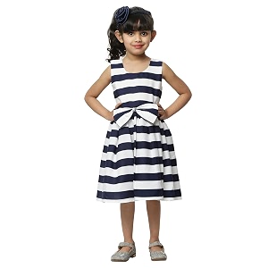 SOFYANA Girls Satin A-Line Knee-Length Dress