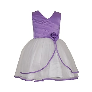 SOFYANA Girls Satin A-Line Knee-Length Dress