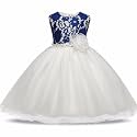 SOFYANA Satin Formal Special Occasion Dress for A Young Girl Dressy Children's Wear Frock