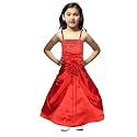 SOFYANA Satin Formal Special Occasion Dress for A Young Girl Dressy Children's Wear Frock