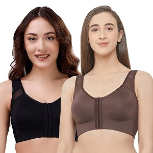 SOIE Women Front Closure Full Coverage Non