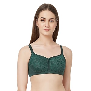 SOIE Womens Full Coverage Non-Padded Non-Wired Bra
